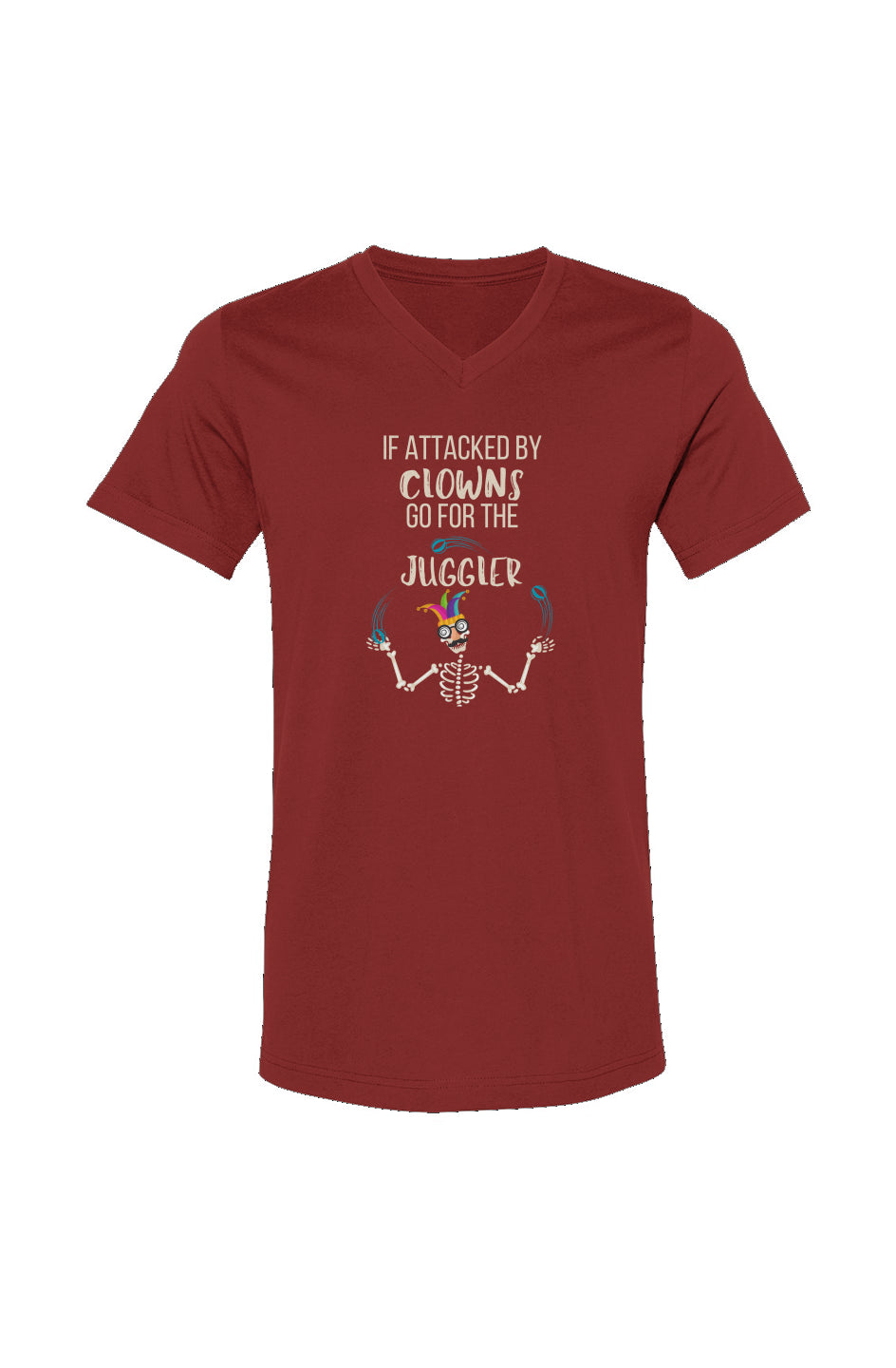 Unisex V-Neck Halloween Juggler