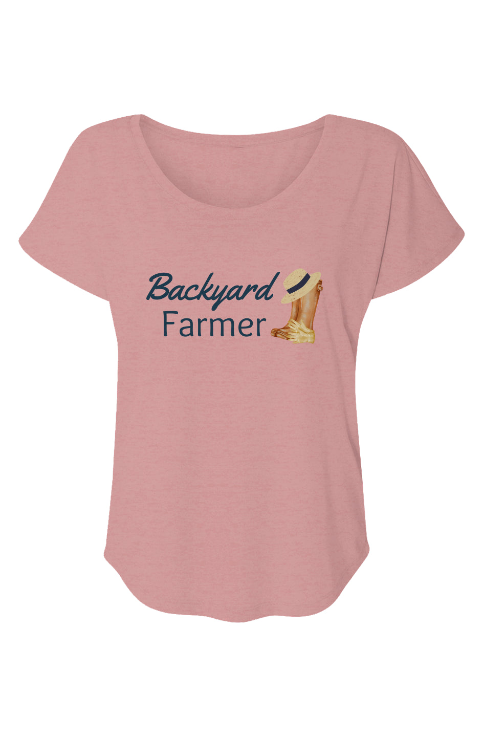 Women’s Triblend Short Sleeve Dolman Backyard Farmer