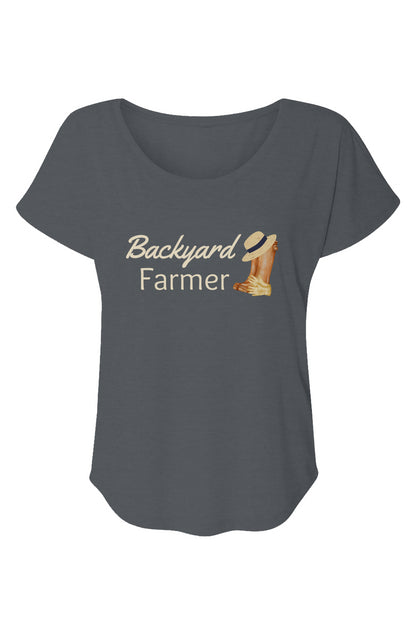 Women’s Triblend Short Sleeve Dolman Backyard Farmer