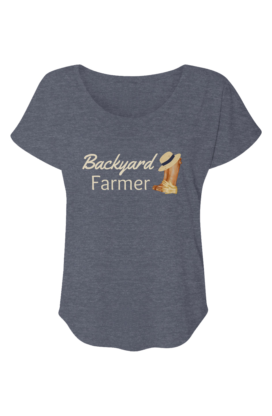 Women’s Triblend Short Sleeve Dolman Backyard Farmer