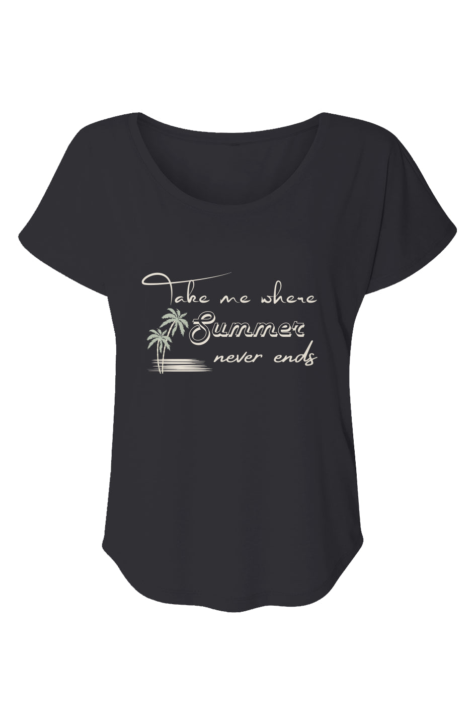 Women’s Triblend Short Sleeve Dolman Take me where summer never ends