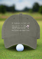 Dad style, low profile unisex cap, Adjustable buckle closure, perfect Golf lover gift