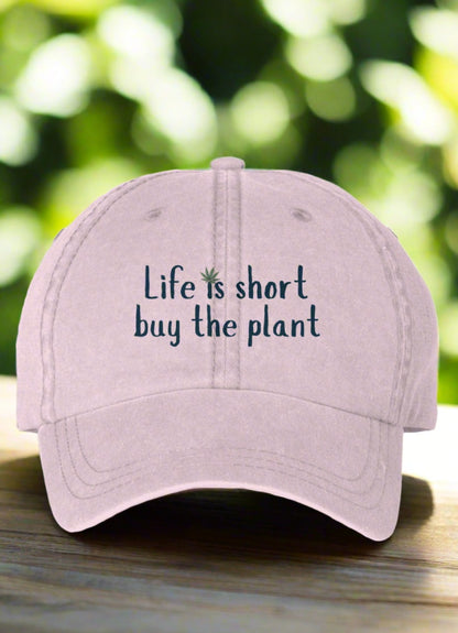 Dad style, low profile unisex cap, Adjustable buckle closure, perfect plant lover gift