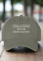 Dad style, low profile unisex cap, sarcastic statement gift