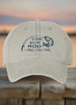 Dad style, low profile unisex cap, adjustable buckle closure, gift for fisherman