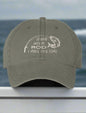 Dad style, low profile unisex cap, adjustable buckle closure, gift for fisherman