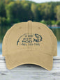 Dad style, low profile unisex cap, adjustable buckle closure, gift for fisherman