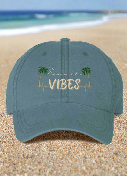 Dad style, low profile unisex cap, adjustable buckle closure, keep summer vibes alive