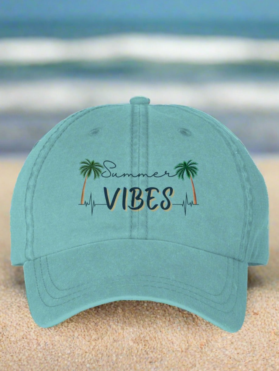 Dad style, low profile unisex cap, adjustable buckle closure, keep summer vibes alive