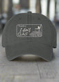 Dad style, low profile unisex cap, adjustable buckle closure, sarcastic GenX statement