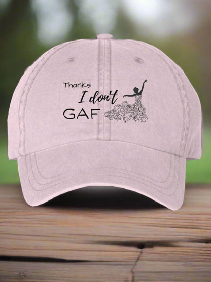 Dad style, low profile unisex cap, adjustable buckle closure, sarcastic GenX statement