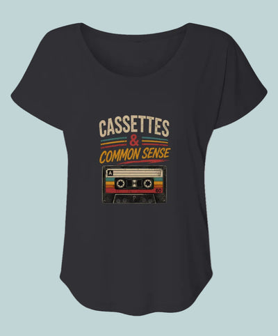 Cassettes & Common Sense | Gen X Graphic Tee