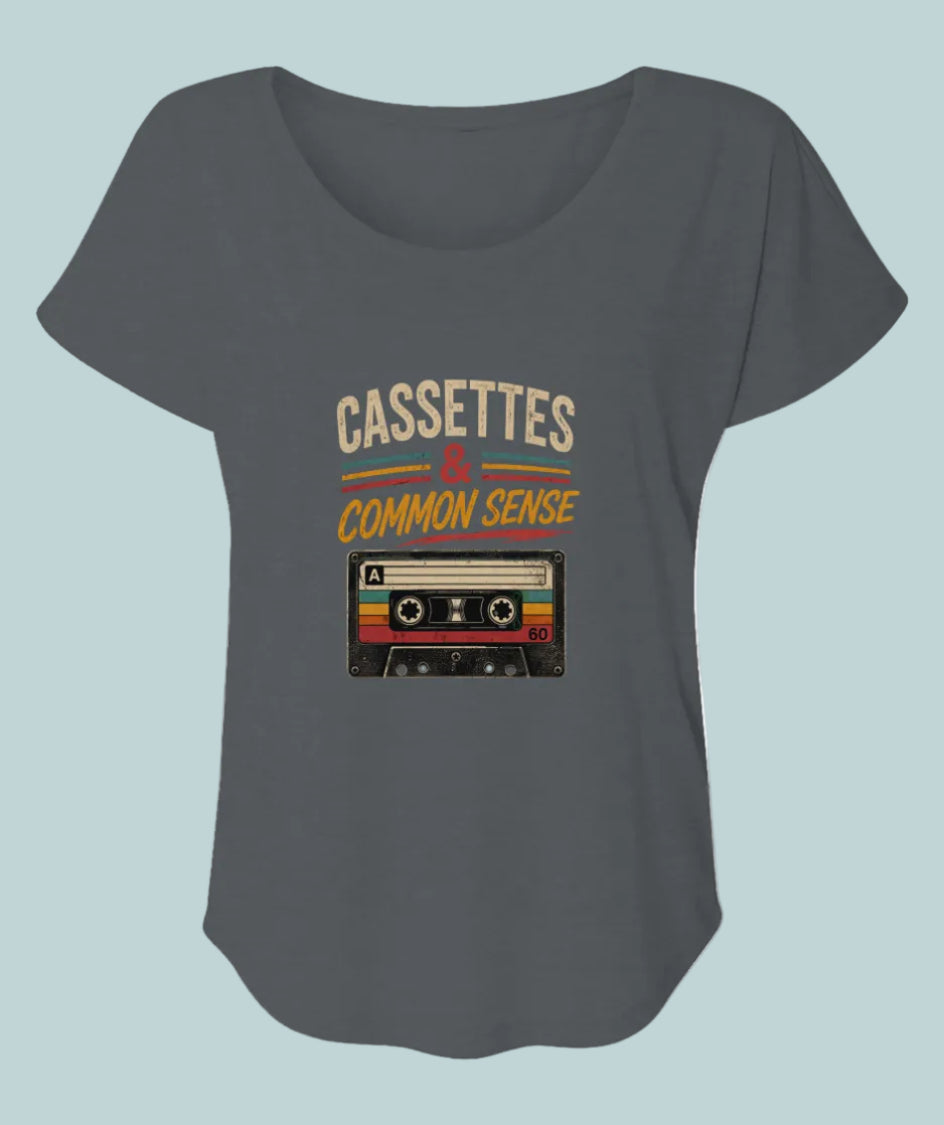 Cassettes & Common Sense | Gen X Graphic Tee