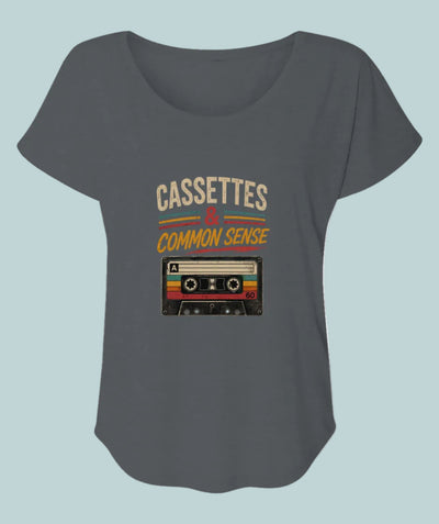 Cassettes & Common Sense | Gen X Graphic Tee