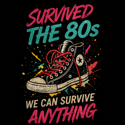 Survived the 80s | Gen X Graphic Tee