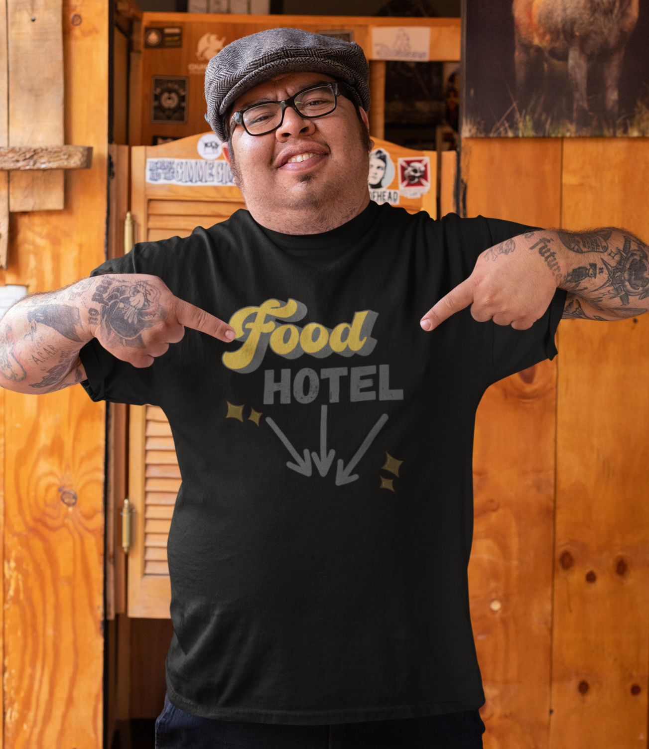 Food Hotel Long Body Tee