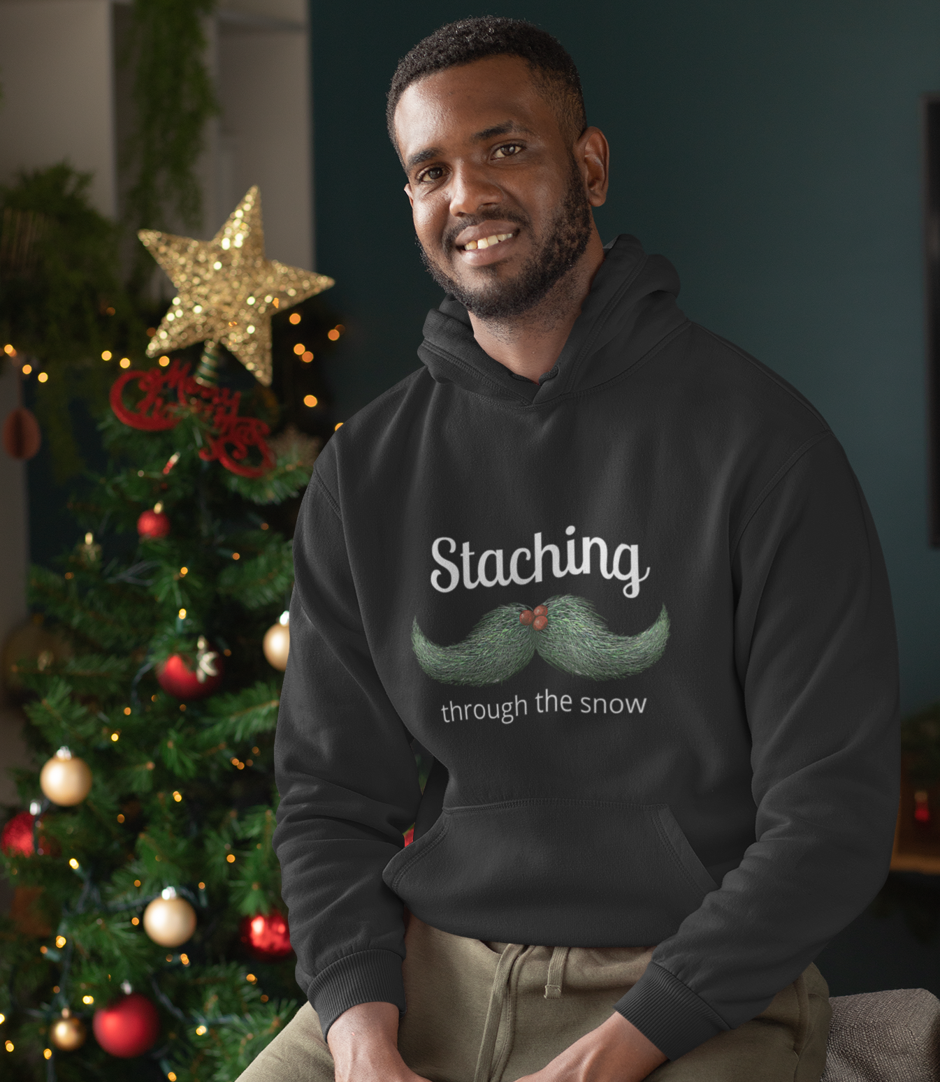 Staching Through The Snow Hoodie