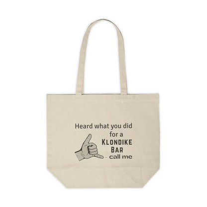 Call Me Canvas Shopping Tote